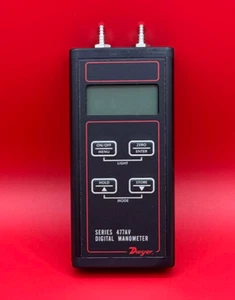 Dwyer 477av-1 handheld digital manometer air velocity flow meter 0-20in w.c. - Picture 1 of 2