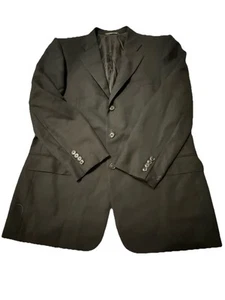 Zegna Blazer Men's 46 US Black High Performance Wool Ermenegildo Switzerland - Picture 1 of 14
