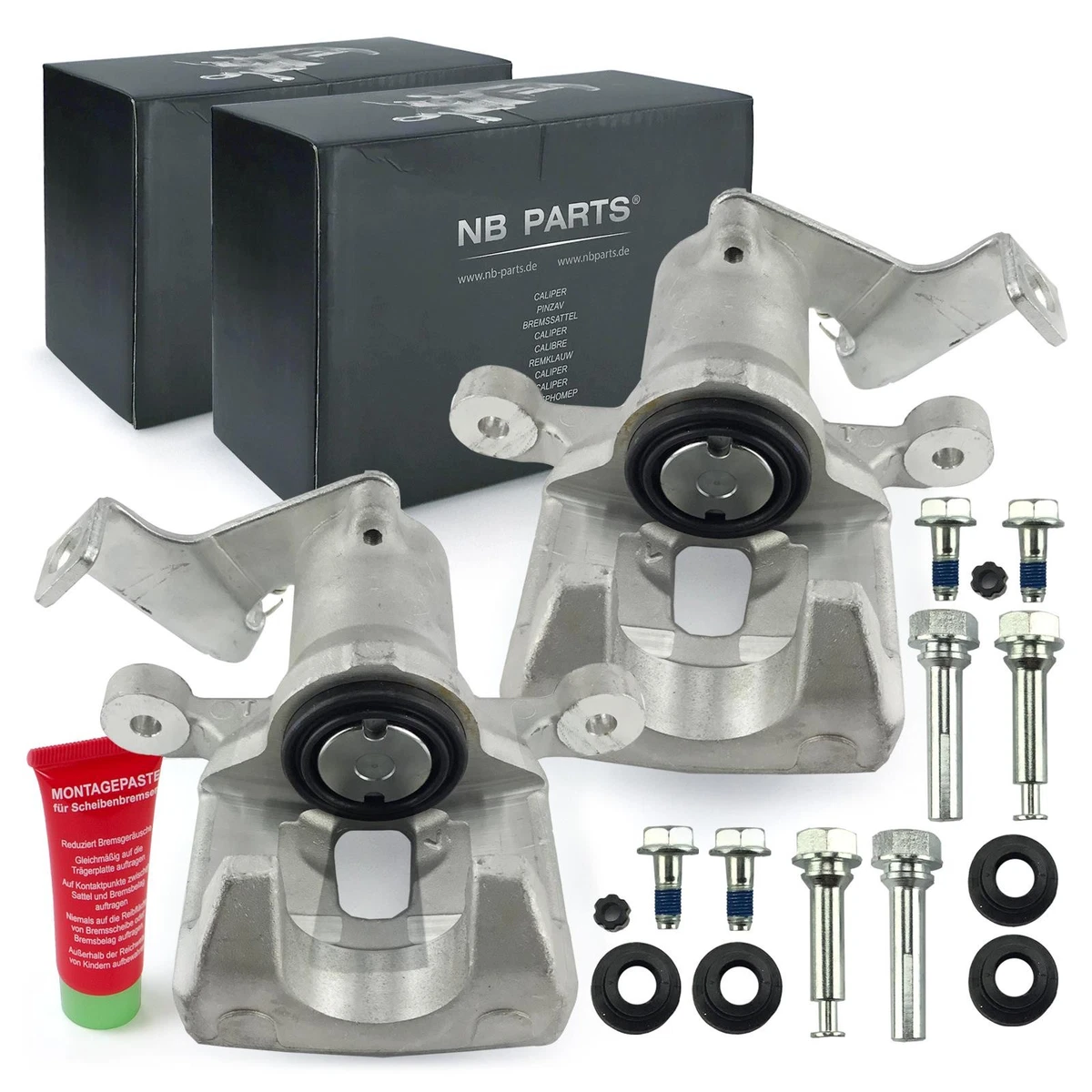Frankberg 2x Brake Caliper Disc Brake Rear Axle Left Right Compatible with i30 (Estate) FD Cee'D (Hatchback/SW) ED Pro Cee'D ED Replace# 582301H300