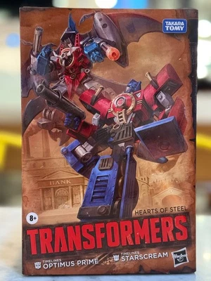 HASBRO PULSE TRANSFORMERS HEARTS OF STEEL OPTIMUS PRIME & STARSCREAM 2-PACK - Image 1 of 4