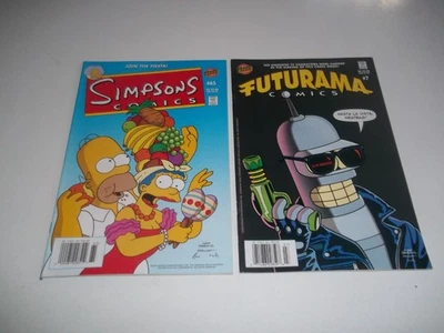 Futurama Comics #7 2002 BONGO Bender Terminator!! SIMPSONS #65 LOT OF 2 COMICS!! - Image 1 of 4