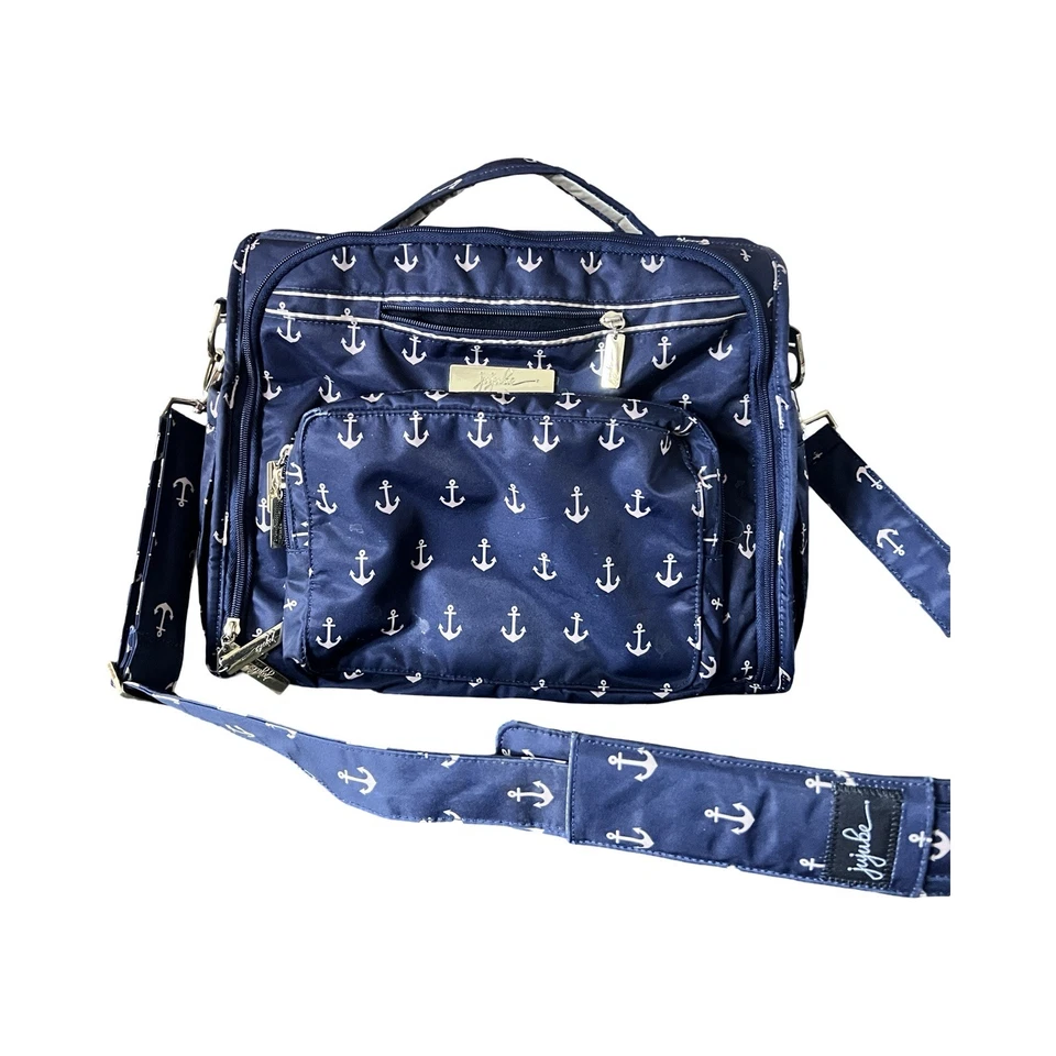 JuJuBe Legacy Nautical Collection B.F.F. Convertible Diaper Bag, Admiral Navy - Image 1 of 4