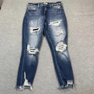 Buckle BKE Jeans Womens 29x26 Gabby Curvy Fit High Rise Ankle Skinny Blue - Picture 1 of 7