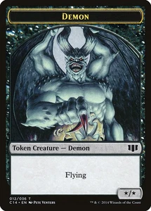 4x Demon (*/*) / Zombie Token - NM/LP - Commander 2014 - SPARROW MAGIC mtg - Picture 1 of 2