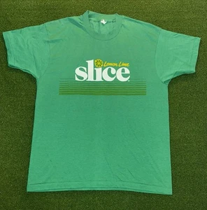 Camiseta vintage años 80 limón lima rebanada puntada única TALLA mediana - Imagen 1 de 6