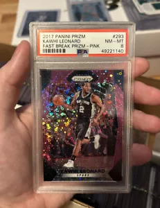 2017 Prizm Pink Fast Break Prizm #293 Kawhi Leonard /50 Mint PSA 9 - Picture 1 of 2