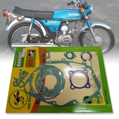 SUZUKI A100 ENGINE GASKET COMPLETE SET A100 AS100 A-100 NOS Vintage Motorcycle 2 - Imagem 1 de 4