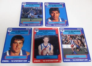 North Melbourne - AFL Stimorol Cards - Larkin, Krakouer, German, Martyn & Arceri - Picture 1 of 8
