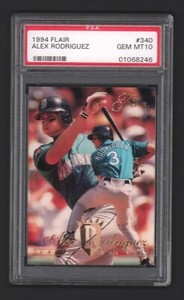 Alex Rodriguez Mariners Yankees 1994 Flair #340 Rookie Card Rc PSA 10 (Gem Mint)