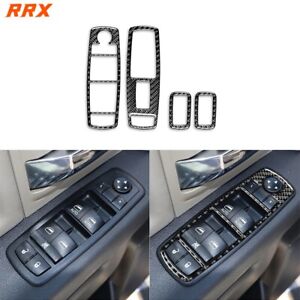 Carbon Fiber Window Lift Switch Panel Cover For Dodge Ram 1500 2500 3500 2009-15