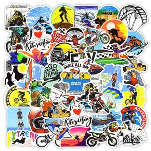 ⭐ 50 Stück Cool Action  EXTREME SPORTS Style  / Stickerbomb Aufkleber - Picture 1 of 4
