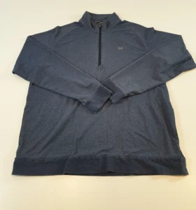Travis Mathew Pullover Herren XL Blau Golf Performance Quarter Zip Taschen - Bild 1 von 13