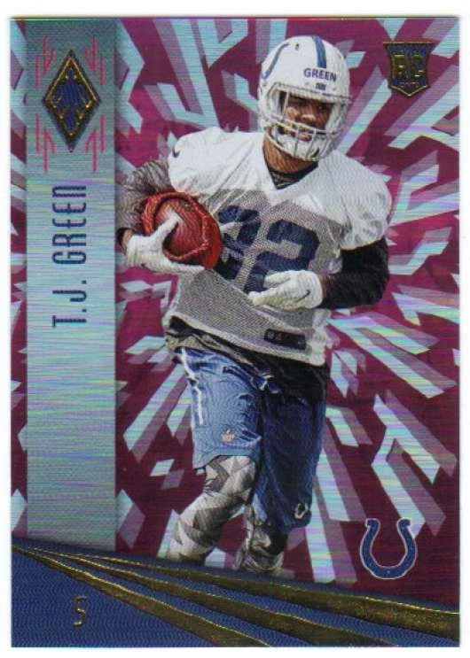 2016 Panini Phoenix Football RC Pink Parallel /299 #179 T.J. Green Colts - Image 1 of 1