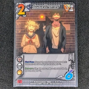 My Hero Academia CCG Crimson Rampage League Interview UniVersus MHA02 75/117 - Picture 1 of 2