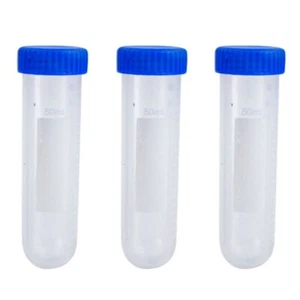 50ml Centrifuge Tubes Lab Test Container Set with Screw for Ideal for School - Picture 1 of 8