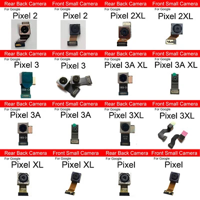 Front Rear Camera Lens with Flex Cable For Google Pixel XL 2 2XL 3 3XL 3A 3A-X - Image 1 of 4