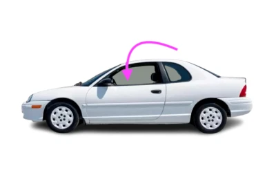 Se adapta a: Dodge & Plymouth 1995-1999 neón 2D cupé puerta delantera izquierda ventana vidrio Foto 1 de 4
