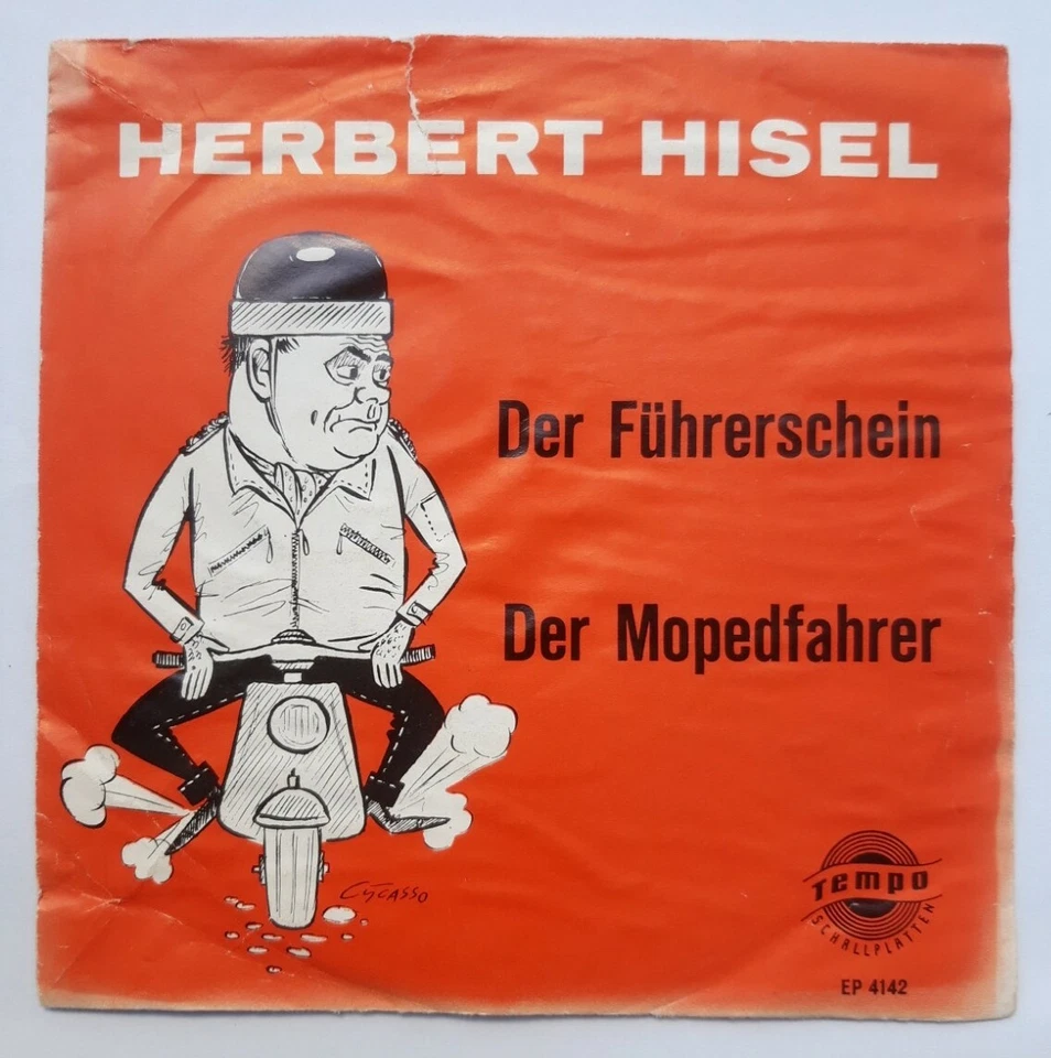 HERBERT HISEL Der Führerschein / Der Mopedfahrer 7" 45 RPM | 1964 Tempo ‎EP 4142 - Bild 1 von 3