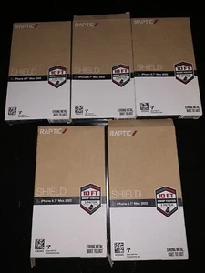 RAPTIC SHIELD iPhone Case 6.7" 2022 BLACK & Iridescent Lot of 5 - Picture 1 of 2