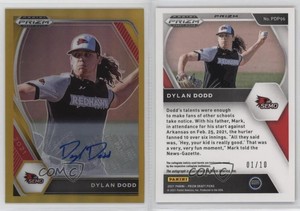 2021 Panini Prizm Draft Picks Gold Prizm Auto /10 Dylan Dodd #PDP96 Auto