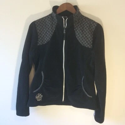 Chaqueta Harley Davidson para mujer M manga larga negra con detalles acolchados cremallera completa Foto 1 de 4