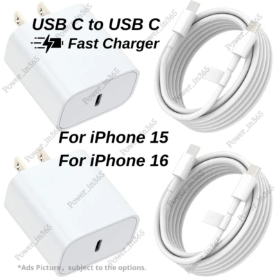 Cable Cargador Rápido Tipo C USB-C Para iPhone 15 16 Pro Max iPad Pro Samsung PD 20W Foto 1 de 4