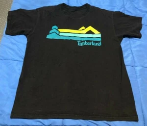 TIMBERLAND Retro Mountainscape Graphic S/S Herren T-Shirt - Schwarz - Größe M - Bild 1 von 3