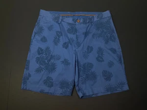 Tommy Bahama Stretch Cotton Chino Shorts - Blue with Tropical Print - 34 - Picture 1 of 5