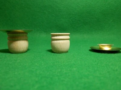 Kerzenhalter Holztülle Ø 14mm Messingtülle Lichtertülle für Pyramidenkerzen #01 - Bild 1 von 2