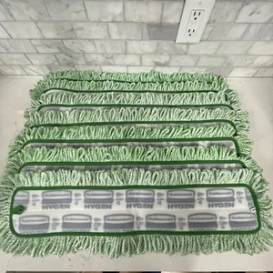 Lot of 7 Rubbermaid HYGEN Q426 Microfiber Fringed Dust Mop Pad 24 x 9" Green New - Picture 1 of 5