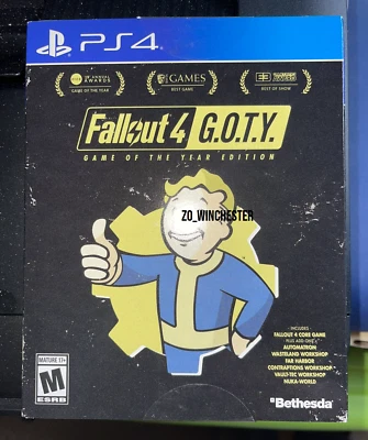 Steelbook Edition Fallout 4 GOTY Game of the Year + Slipcover PS4 Playstation 4 - Image 1 of 4