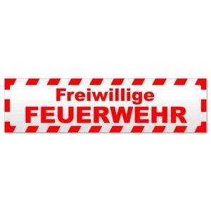 Freiwillige Feuerwehr gestreift Magnetschild Schild magnetisch - Picture 1 of 25