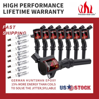 DG508 IGNITION COIL PACK & SPARK PLUG FOR 1998-2011 FORD CROWN VICTORIA V8 4.6L - Image 1 of 4