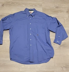 Tommy Hilfiger vintage uomo manica lunga con bottoni taglia 17 34-35 - Foto 1 di 17