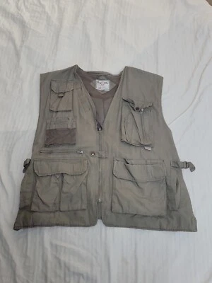 Fox Fire Outdoor Men Grey Vest Fishing Hunting Sz 2XB Pockets Outdoor - Image 1 of 3
