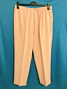 ALLISON DALEY II Poly Knit STRAIGHT LEG PANTS Side Pockets PINK Sz 20w Short - Picture 1 of 3