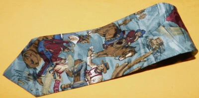 COLECCIÓN MUSEO DE LA NATURALEZA CORBATA TEMÁTICA VAQUERO MULTICOLOR - CORBATAS - CORBATAS DE DISEÑADOR. Foto 1 de 3