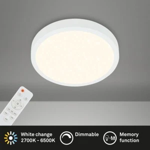 Lámpara de techo LED BRILONER RUNA, mando a distancia, regulable, control de temperatura de color CCT - Imagen 1 de 7