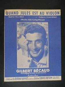 Partitur Alt Partitur Noten = Gilbert Bécaud - When Jules est au violon - Bild 1 von 1