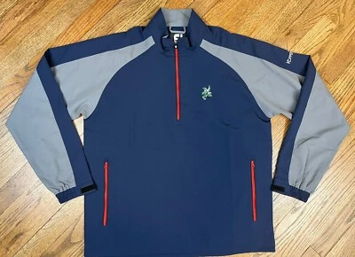 Footjoy Windshirt 1/4 Cremallera Azul Marino Golf Pullover Chaqueta Logo Para Hombre Talla Mediana Foto 1 de 4