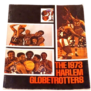 Guía del programa turístico Harlem Globetrotters 1973 de colección como se muestra - Imagen 1 de 7