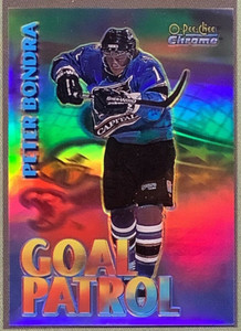 1998-99 O-PEE-CHEE CHROME PETER BONDRA #SB14 GOAL PATROL REFRACTOR INSERT