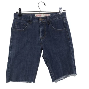 Pantalones Cortos de Jean Mossimo Para Mujer Talla 3 Juniors Denim Lavado Oscuro - Imagen 1 de 6