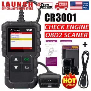 LAUNCH CR3001 OBD2 Scanner Car Check Engine Light Diagnostic Tool Code Reader - Picture 1 of 12