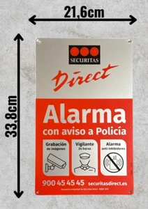 Placa Disuasoria Alarma SD ORIGINAL Tamaño A4 2024 - Imagen 1 de 1