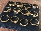 Job Lot Jewellery Bundle Ring 12pc Mixed Size New Loverly Rings Great For Resale