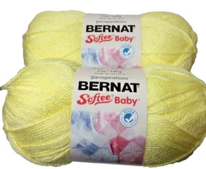 Hilos para bebé Bernat Softee Yarnspirations paquete de 2 “limón” - Imagen 1 de 1