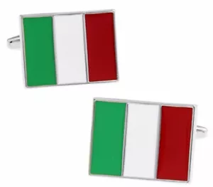 Italien Italian il Tricolore Bandiera Flagge Herren Hochzeit Geschenk von CUFFLINKS DIRECT - Bild 1 von 1