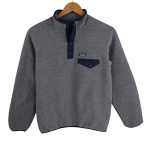 Patagonia Synchilla Fleece Snap-T Spring Jacket Boys Kids Youth Large 12-14 Mint - Picture 1 of 6