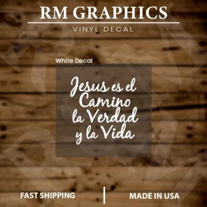 Jesús el Camino | Citas y dichos cristianos en español | Calcomanías de vinilo pegatinas - Imagen 1 de 6